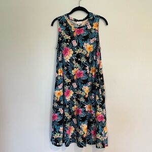 Lularoe Charlotte Sleeveless Swing Tank Pocket Dress Medium